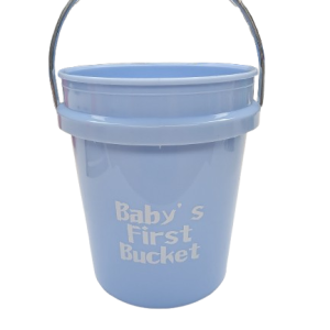 Baby Shower Mini Bucket – Baby’s First Bucket Blue