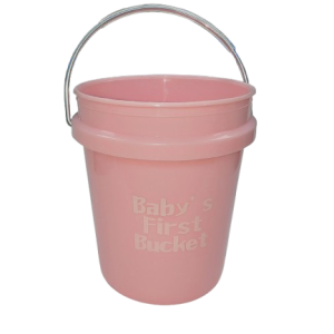 Baby Shower Mini Bucket – Baby’s First Bucket Pink